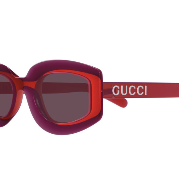 NWT Gucci GG1719S-004 Red 51mm Sunglasses
